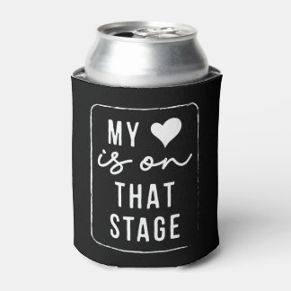 My Heart Is On That Stage Dance Mom Vintage Retro Can Cooler