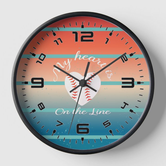 My Heart Is On The Line Clock (Front)