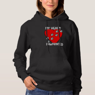 My Heart Is Pawprinted  Best Pet Ever  New For 202 Hoodie