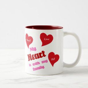 My Heart Is With My Family Mug