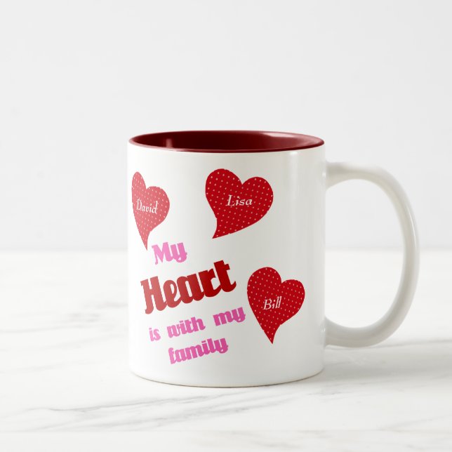 My Heart Is With My Family Mug (Right)