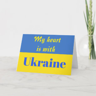 My Heart is With Ukraine Card