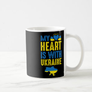 My Heart Is With Ukraine  Coffee Mug