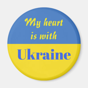 My Heart is With Ukraine Magnet