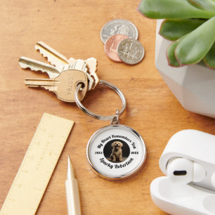 My Heart Remembers You Pet Memorial Keychain