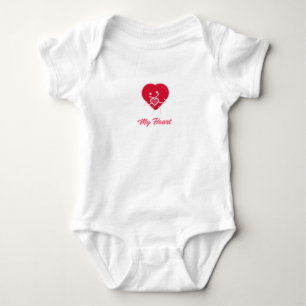 My Heart Valentine's Day Baby Bodysuit