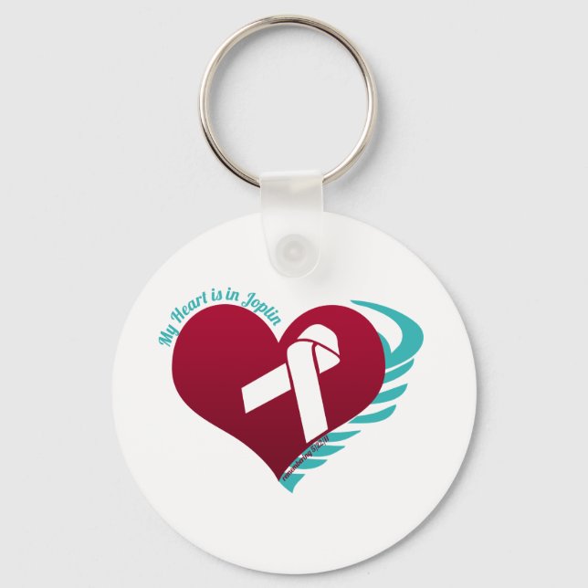 My Heart's In Joplin Keychain (Front)
