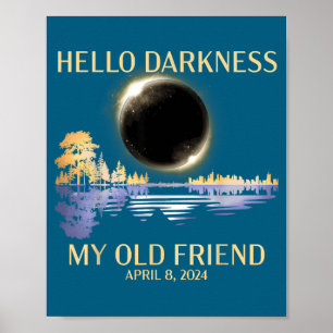 My Hello Darkness Old Friend Solar Poster