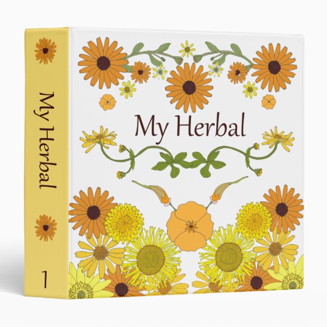 My Herbal binder (Front/Spine)