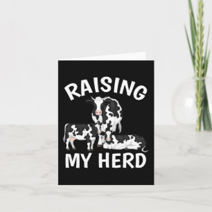 My Herd Farmer Mom Cow Calves Lover Mother's Day Card