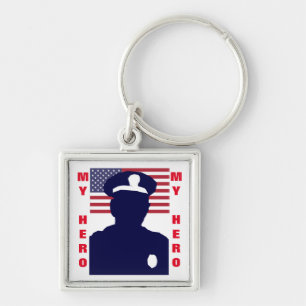 MY HERO COP KEYCHAIN