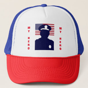 MY HERO COP TRUCKER HAT