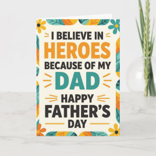 My Hero Dad Father's Day Card