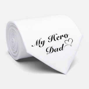 My Hero Dad Neck Tie Gift for Proud Father Style