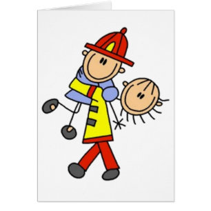 My Hero Firefighter Stick Figure