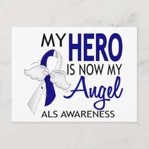 My Hero Is My Angel ALS Postcard