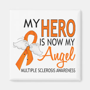 My Hero Is My Angel Multiple Sclerosis Magnet