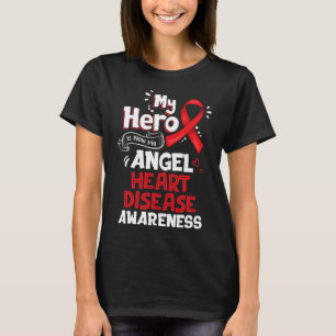 My Hero Is Now My Angel Heart Disease Awareness Gi T-Shirt
