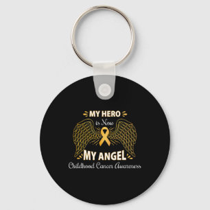 My Hero Is Now My Angel Keychain