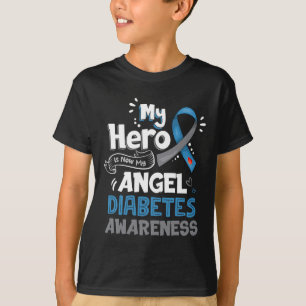 My Hero Is Now My Angel T1d Diabetes Awareness Gif T-Shirt