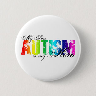 My Hero My Son - Autism 2 Inch Round Button