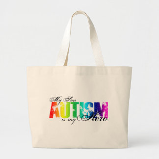My Hero My Son - Autism Large Tote Bag