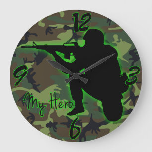 My Hero Round (Large) Large Clock