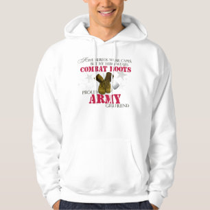 My Hero wears Combat Boots - Army Girlfriend Hoodie