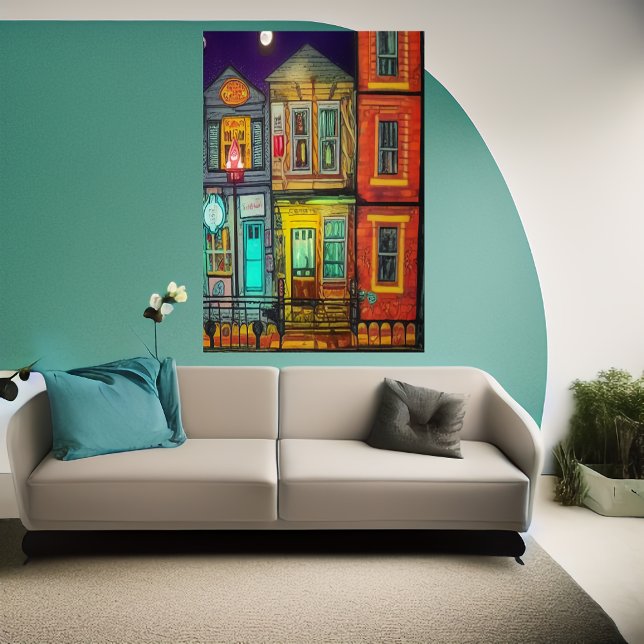 My home in town | AI Art Poster (Creator Uploaded)