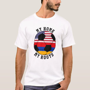 My Home My Roots Armenia Flag Soccer T-Shirt