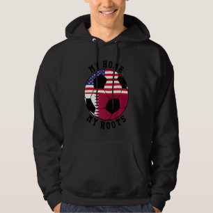 My Home My Roots Qatar Flag Soccer Hoodie