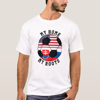 My Home My Roots Slovakia Flag Soccer T-Shirt