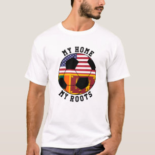 My Home My Roots Sri Lanka Flag Soccer T-Shirt