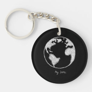 My home T-Shirt. We only have one earth Keychain