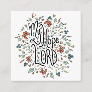 My Hope is in the LORD Enclosure Card