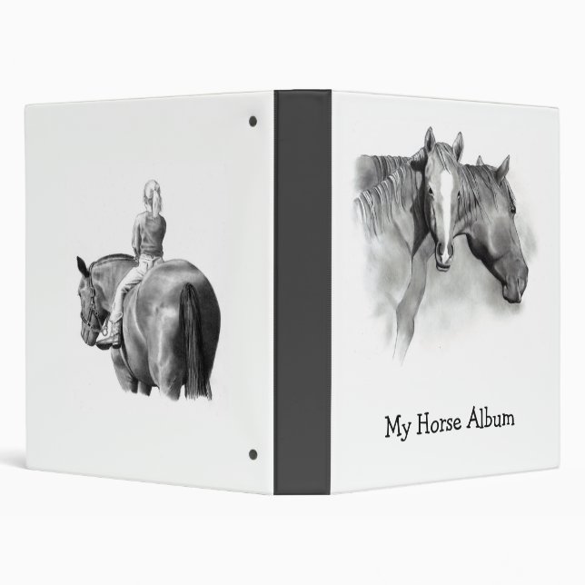 MY HORSE ALBUM: BINDER: PENCIL ART: REALISM BINDER (Background)