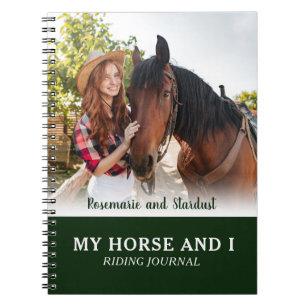 My Horse and I Riding Journal Personalized Photo