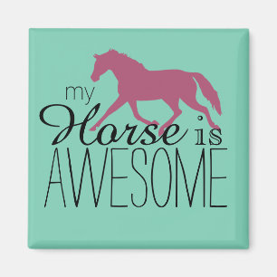 My Horse Is Awesome Equestrian Magnet