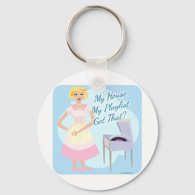 My House My Playlist Keychain (Front)