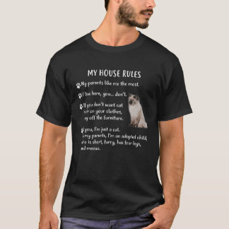 My House Rules Ragdoll Shirt Ragdoll Cat Tee Shirt