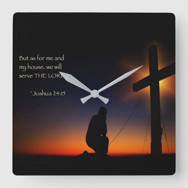 My House Square Wall Clock (Front)