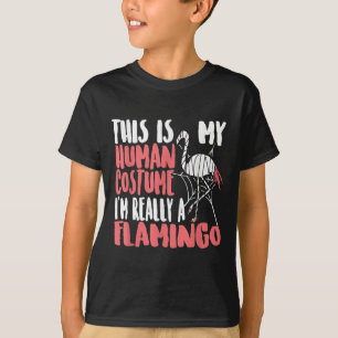 My Human Costume Im Really A Flamingo Mummy Cute T-Shirt
