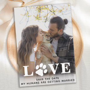 My Humans Are Getting Married Dog Wedding Save The Date