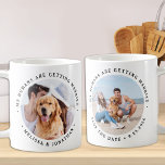 My Humans Are Getting Married Engagement Dog Photo Coffee Mug<br><div class="desc">Celebrate your engagement and give unique dog wedding save the dates with these custom photo, and personalized 'My Humans Are Getting Married... Save The Date' coffee mug. This custom photo wedding coffee mug is perfect for engagement party favours, and an alternative to dog save the date cards. Customize with your...</div>