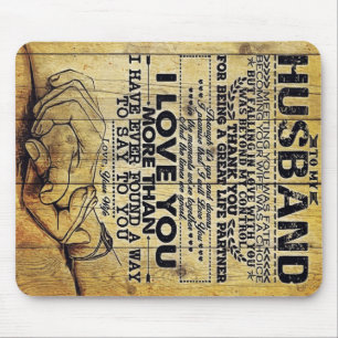 My Husband Birthday Gift   Letter For Husband   Mouse Pad