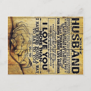 My Husband Birthday Gift   Letter For Husband   Postcard