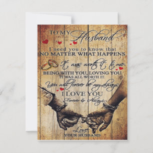My Husband Gift   Letter For Him   Invitation