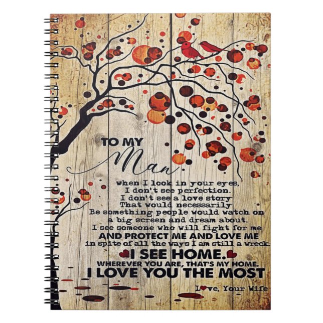 My Husband Gift | Letter For Him | Notebook (Front)