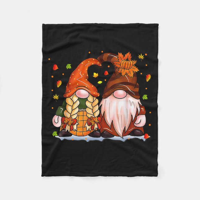 My Husband Is My Favorite Pain In The Gnomes Funny Fleece Blanket (Front)