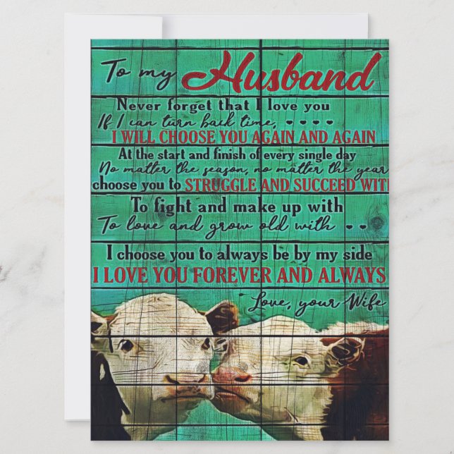 My Husband Letter Gift | Letter For Him | (Front)